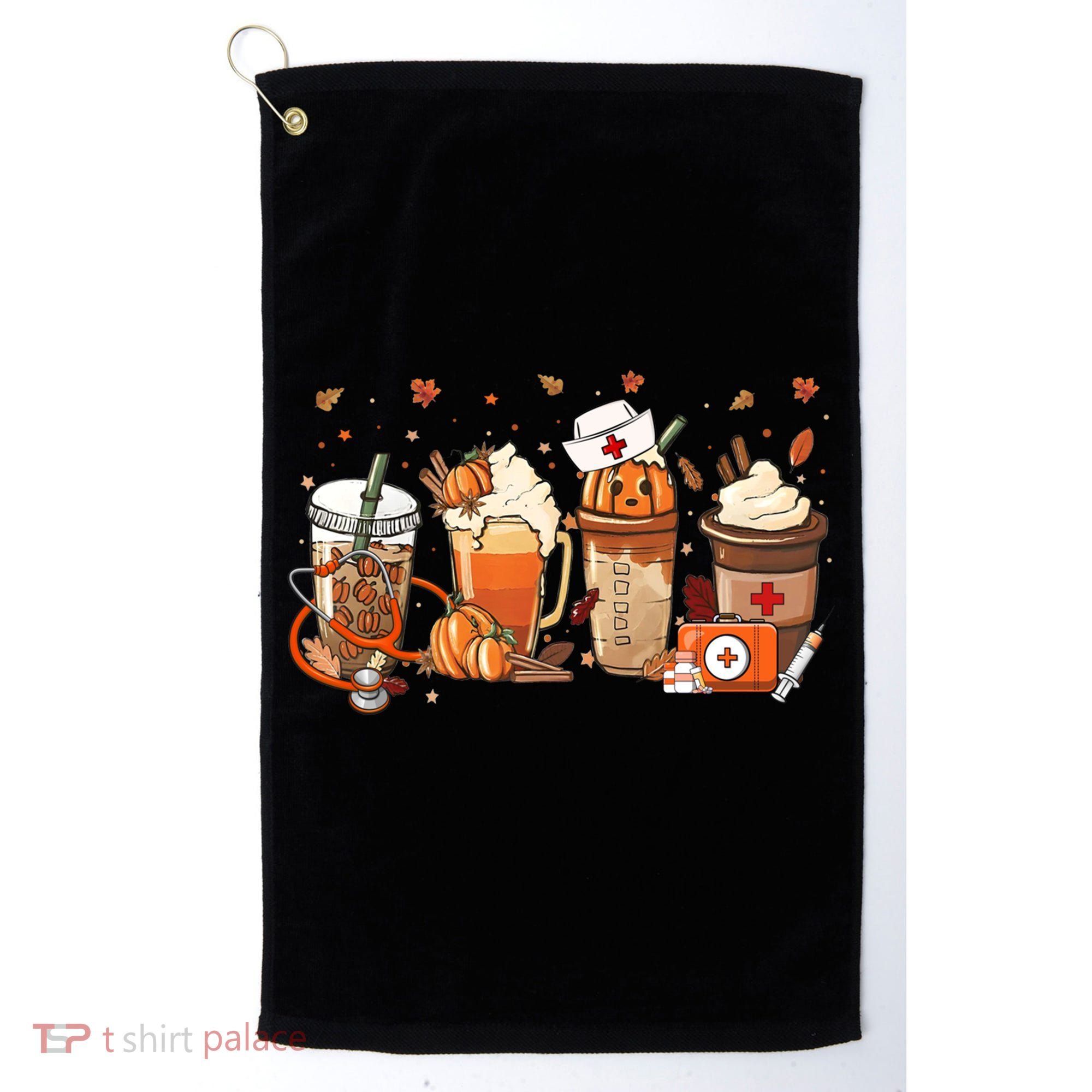 Fall Vibes And That Cna Nurse Life Nurse Fall Thanksgiving Meaningful Gift Golf Towel