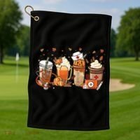 Fall Vibes And That Cna Nurse Life Nurse Fall Thanksgiving Meaningful Gift Golf Towel thumb 1