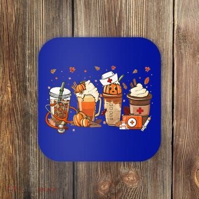 Fall Vibes And That Cna Nurse Life Nurse Fall Thanksgiving Meaningful Gift Coaster