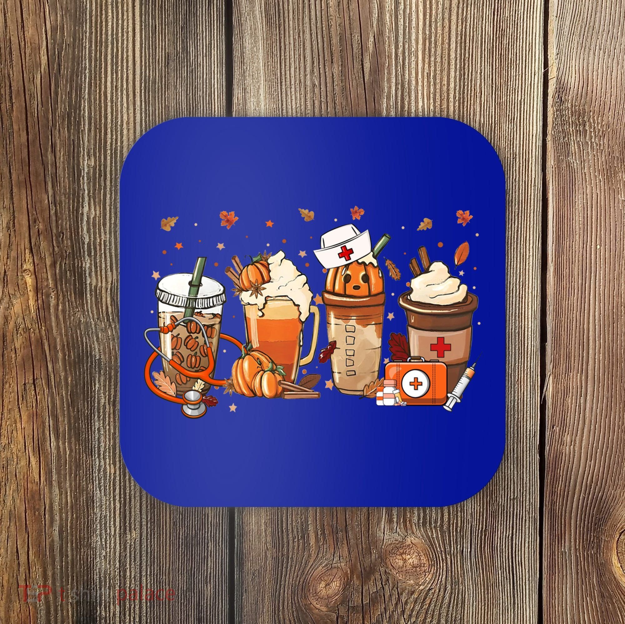 Fall Vibes And That Cna Nurse Life Nurse Fall Thanksgiving Meaningful Gift Coaster