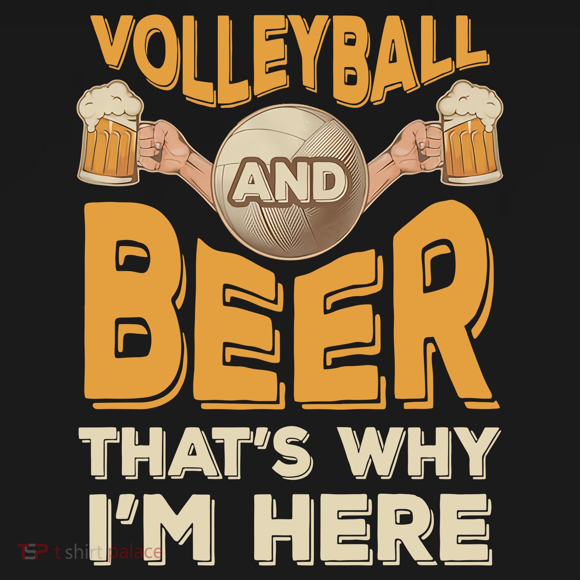 Funny Volleyball And Beer That's Why I'm Here For Volleyball Player Sweatshirt