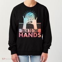 Funny Volleyball Art For Blocker Volleyball Player Women's Sweatshirt thumb 0