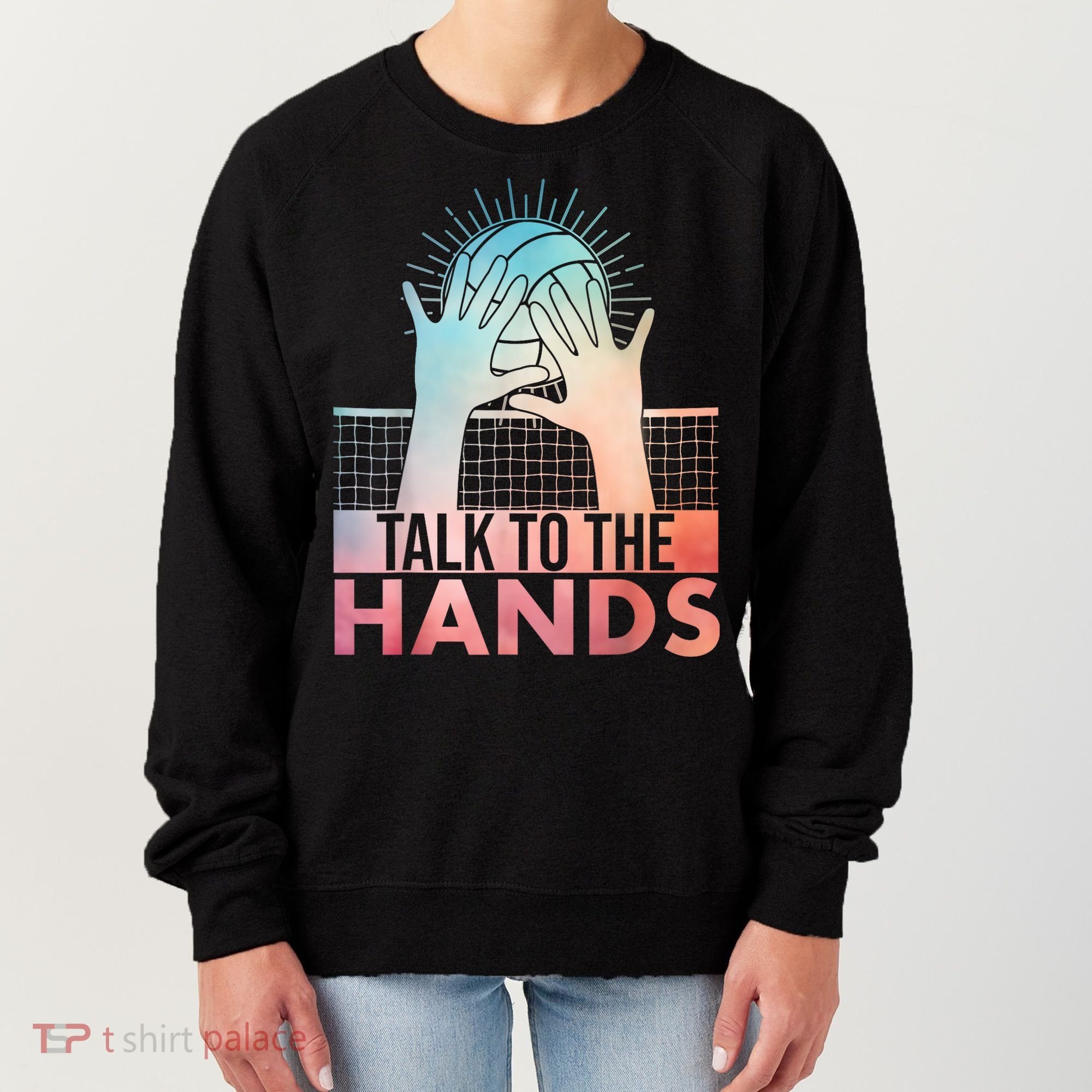 Funny Volleyball Art For Blocker Volleyball Player Women's Sweatshirt