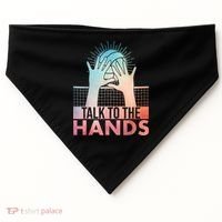 Funny Volleyball Art For Blocker Volleyball Player USA-Made Doggie Bandana thumb 0