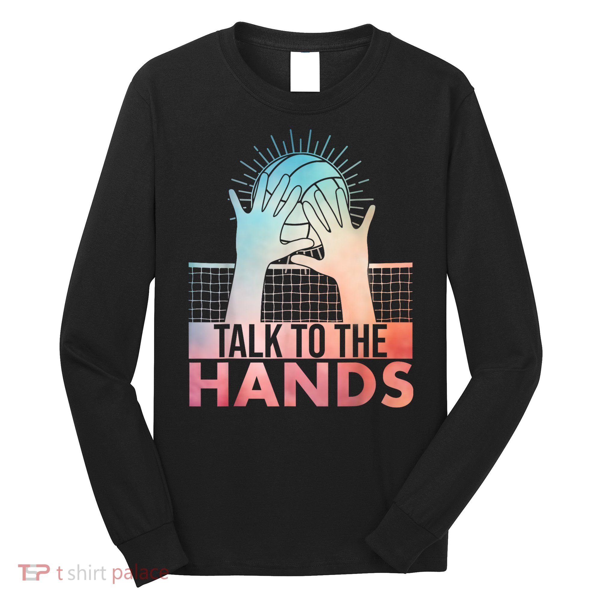 Funny Volleyball Art For Blocker Volleyball Player Long Sleeve Shirt