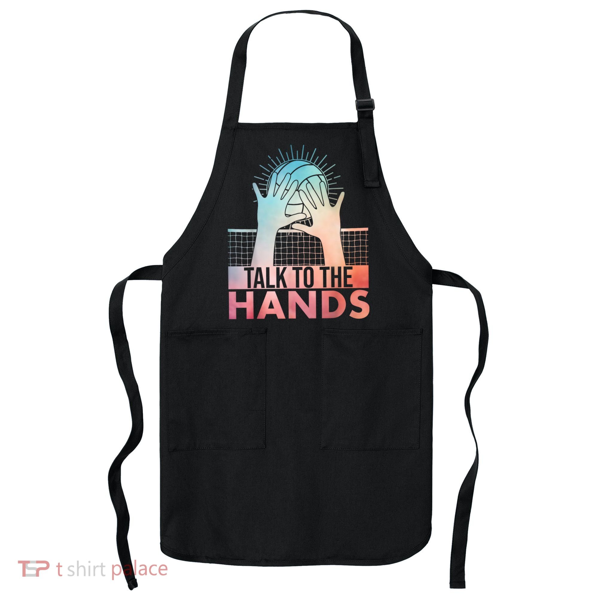 Funny Volleyball Art For Blocker Volleyball Player Apron