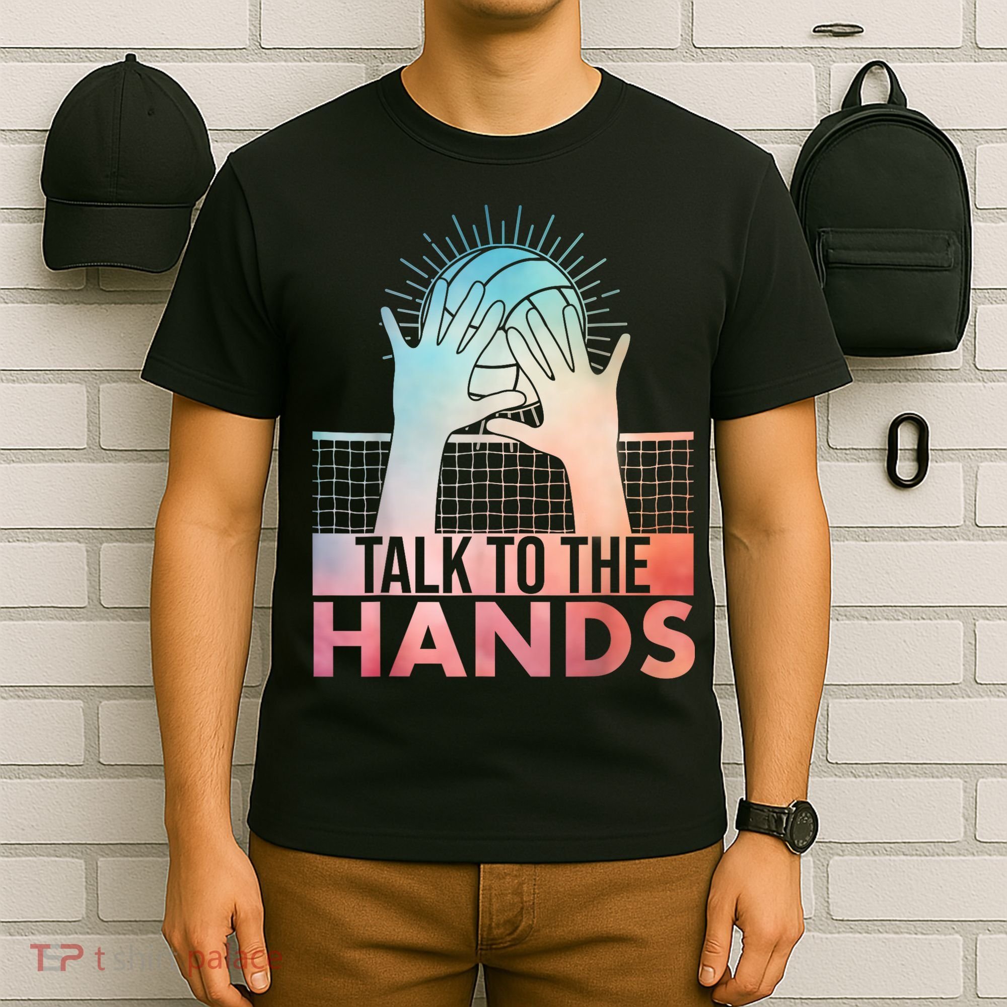 Funny Volleyball Art For Blocker Volleyball Player T-Shirt