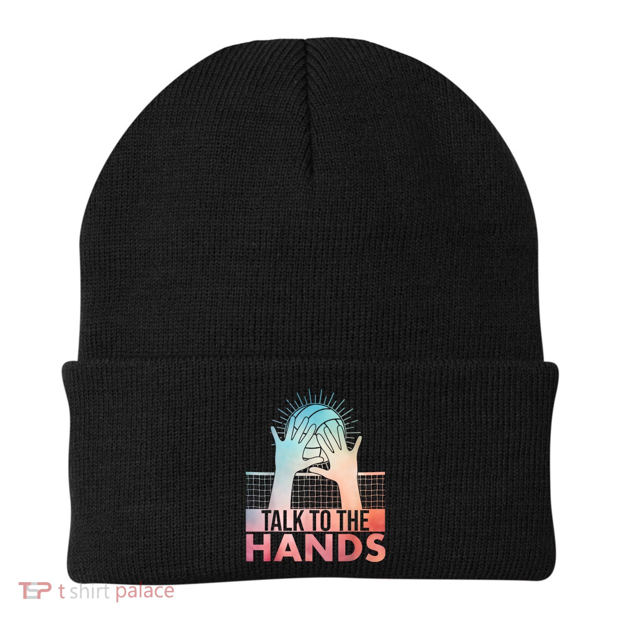 Funny Volleyball Art For Blocker Volleyball Player Beanie