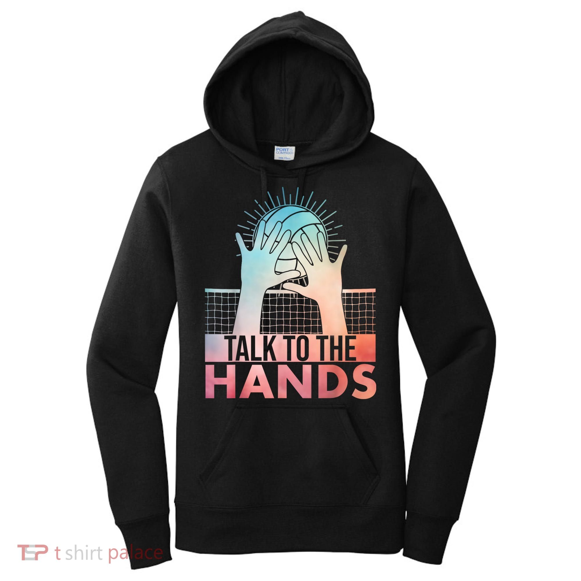 Funny Volleyball Art For Blocker Volleyball Player Women's Hoodie