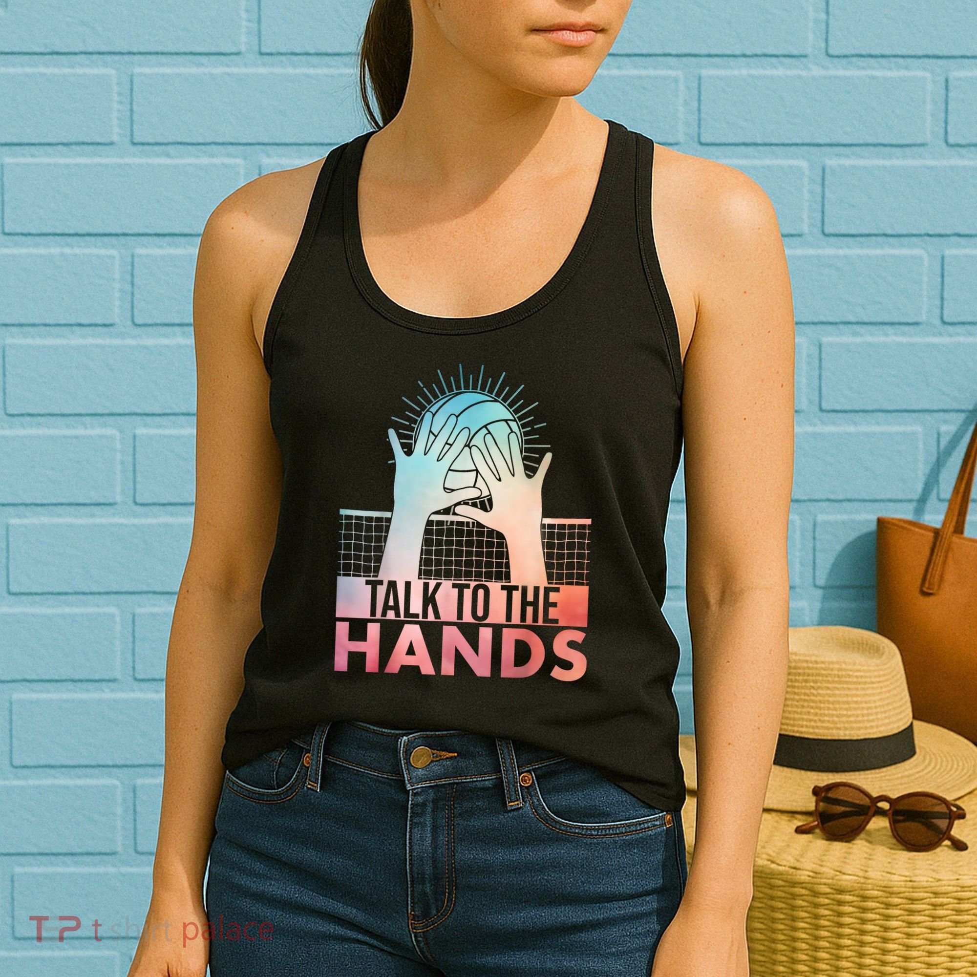 Funny Volleyball Art For Blocker Volleyball Player Women's Tank Top
