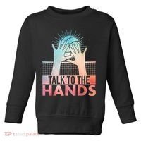 Funny Volleyball Art For Blocker Volleyball Player Toddler Sweatshirt thumb 0