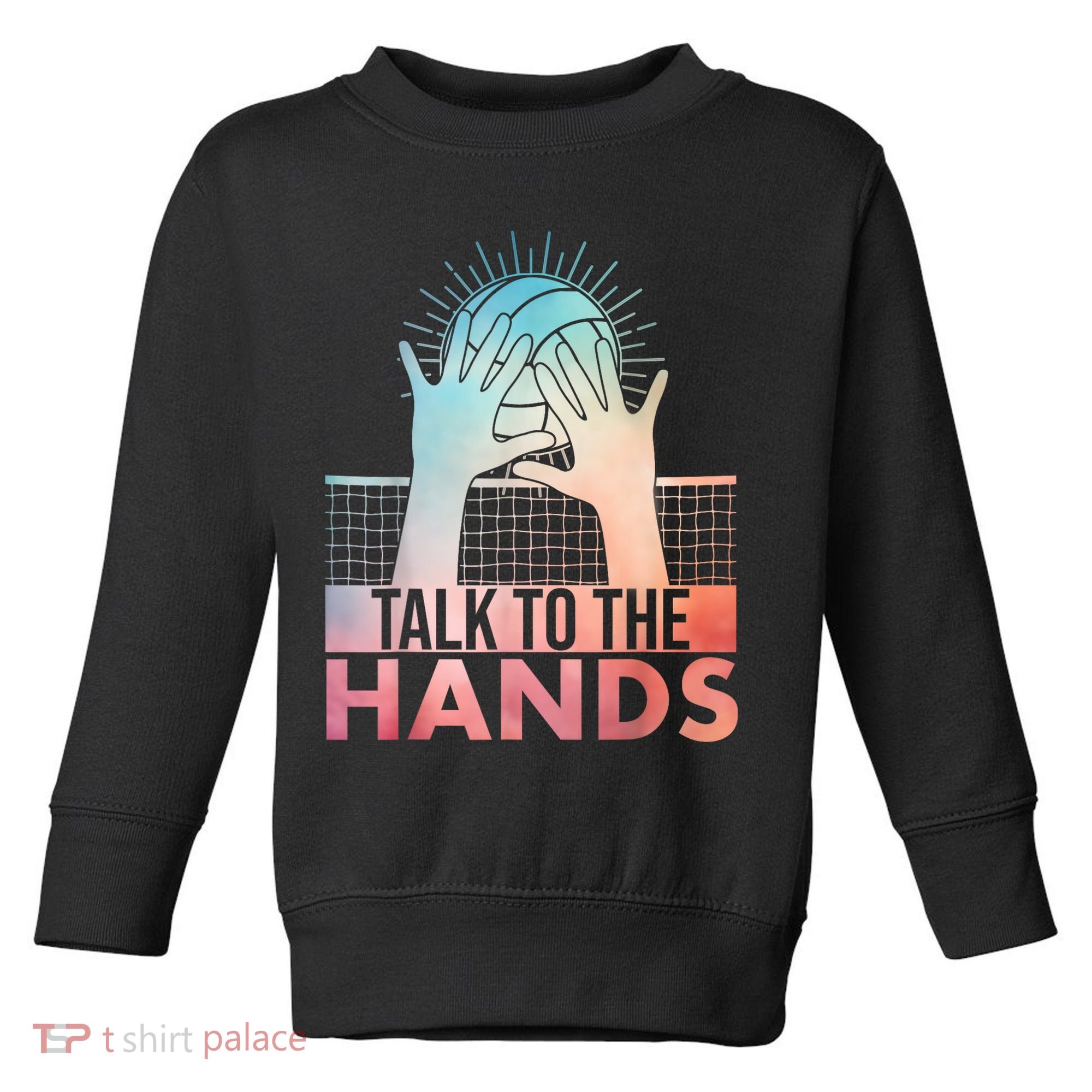 Funny Volleyball Art For Blocker Volleyball Player Toddler Sweatshirt