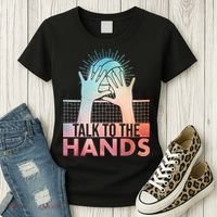 Funny Volleyball Art For Blocker Volleyball Player Women's T-Shirt thumb 3