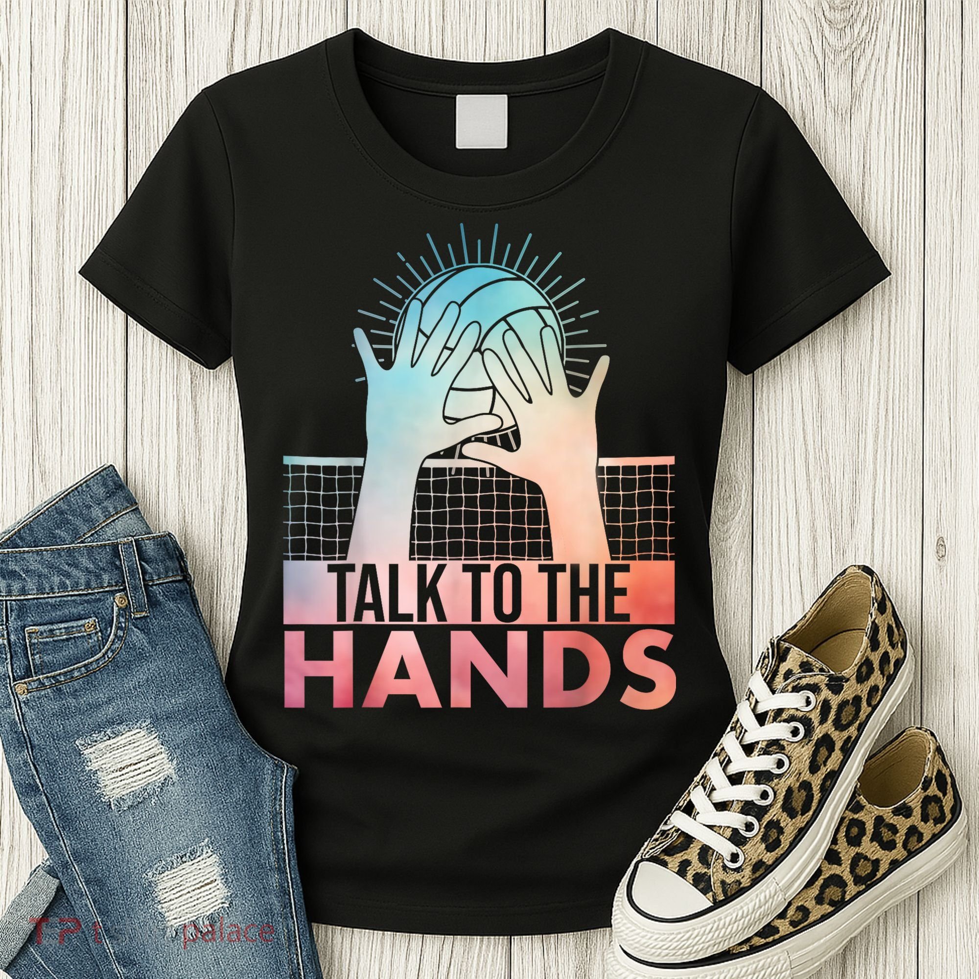 Funny Volleyball Art For Blocker Volleyball Player Women's T-Shirt