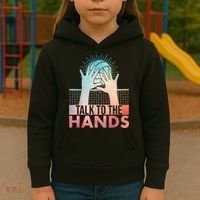 Funny Volleyball Art For Blocker Volleyball Player Kids Hoodie thumb 3