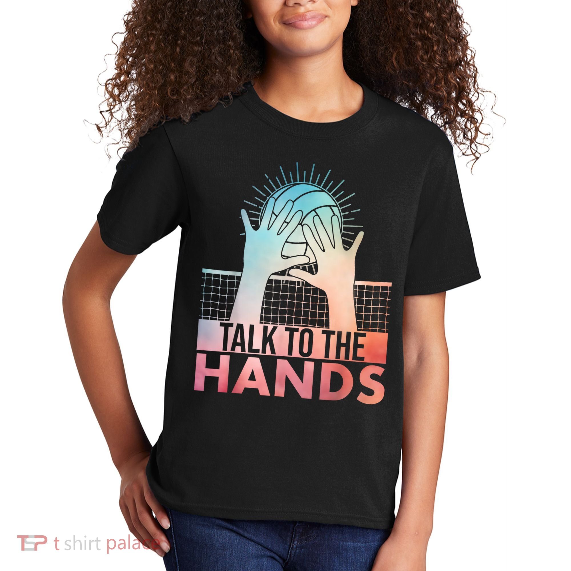 Funny Volleyball Art For Blocker Volleyball Player Kids T-Shirt