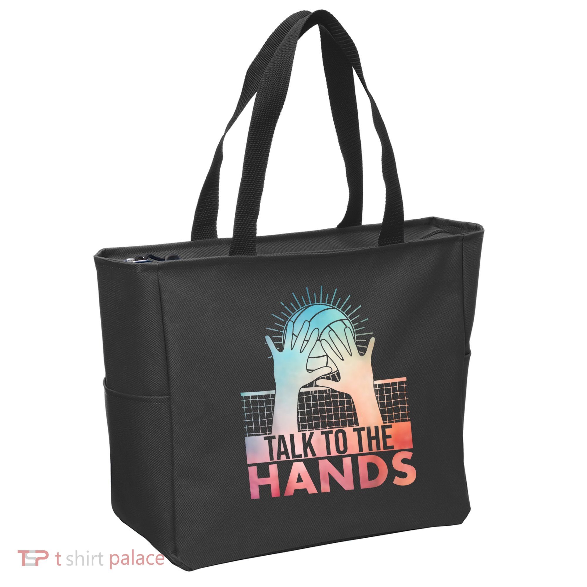 Funny Volleyball Art For Blocker Volleyball Player Tote Bag