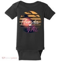 Florida Vs All Y'all - Represent The Gator State Funny Gift Baby Bodysuit thumb 0