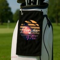 Florida Vs All Y'all - Represent The Gator State Funny Gift Golf Towel thumb 2