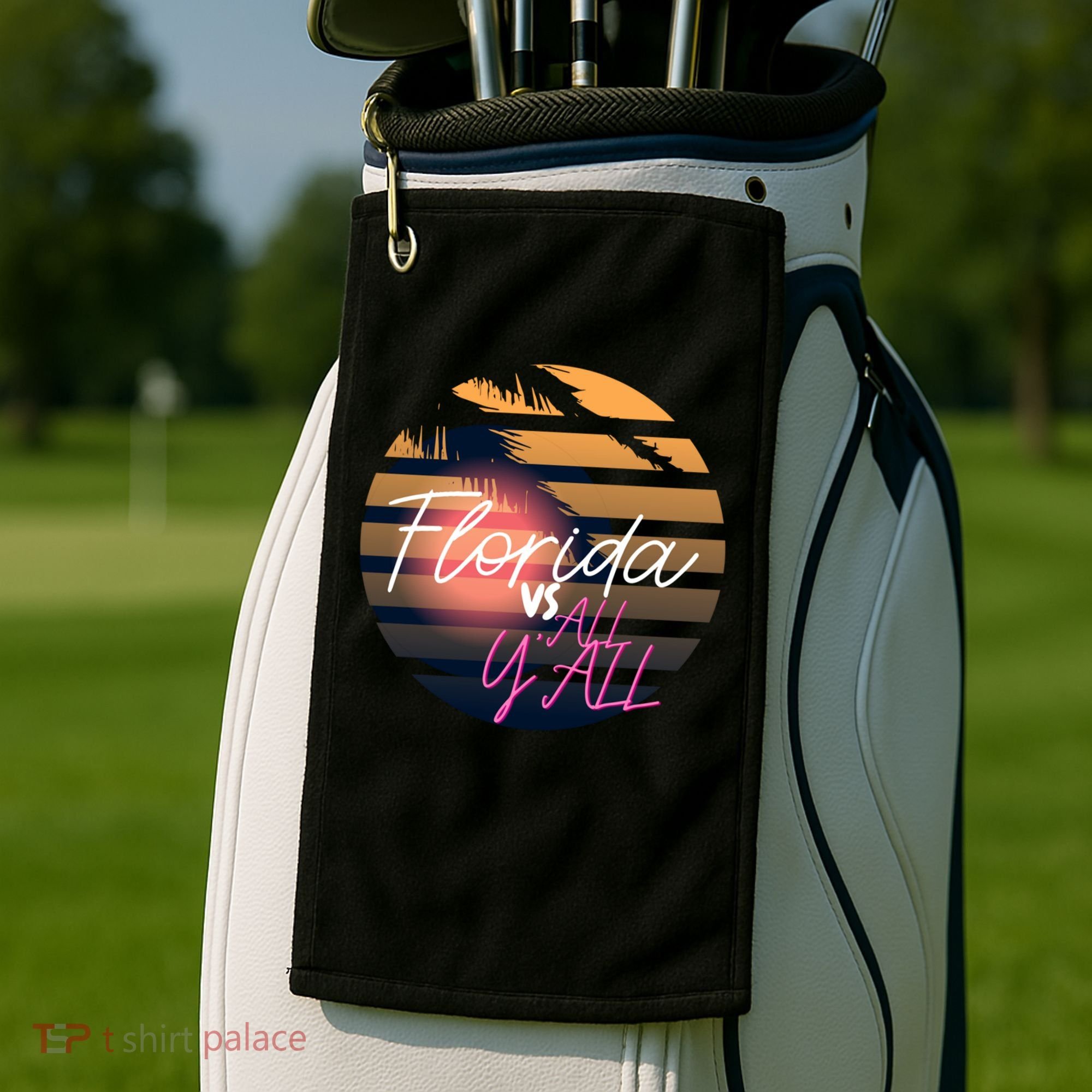 Florida Vs All Y'all - Represent The Gator State Funny Gift Golf Towel
