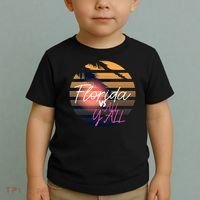 Florida Vs All Y'all - Represent The Gator State Funny Gift Toddler T-Shirt thumb 2