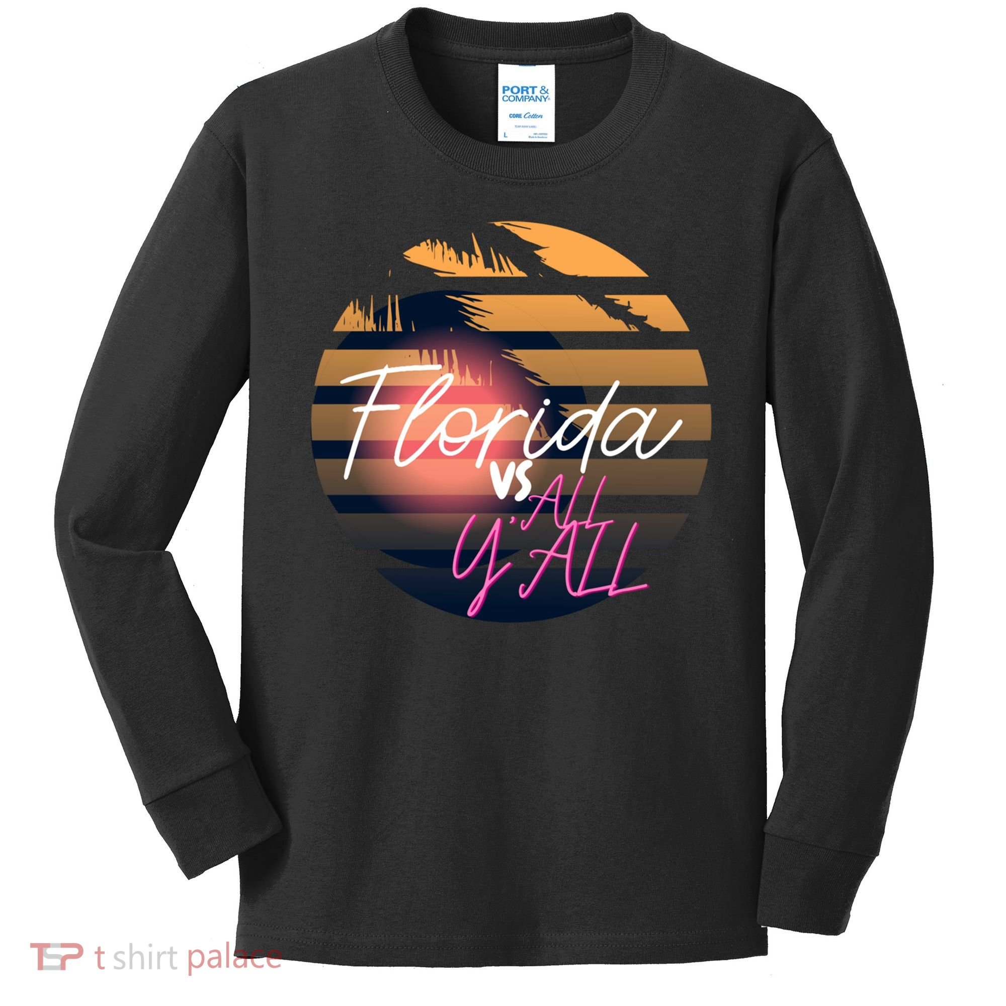 Florida Vs All Y'all - Represent The Gator State Funny Gift Kids Long Sleeve Shirt