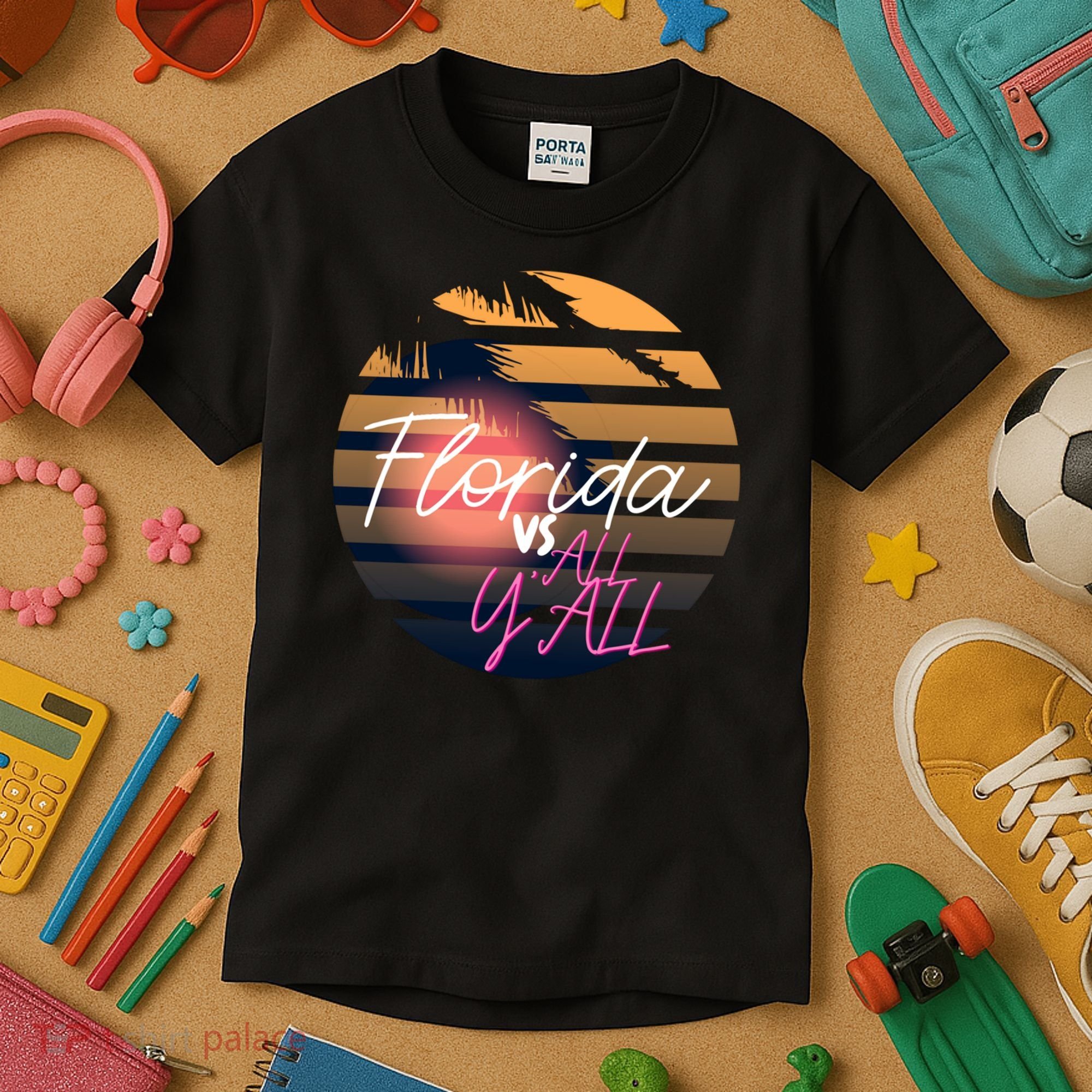 Florida Vs All Y'all - Represent The Gator State Funny Gift Kids T-Shirt