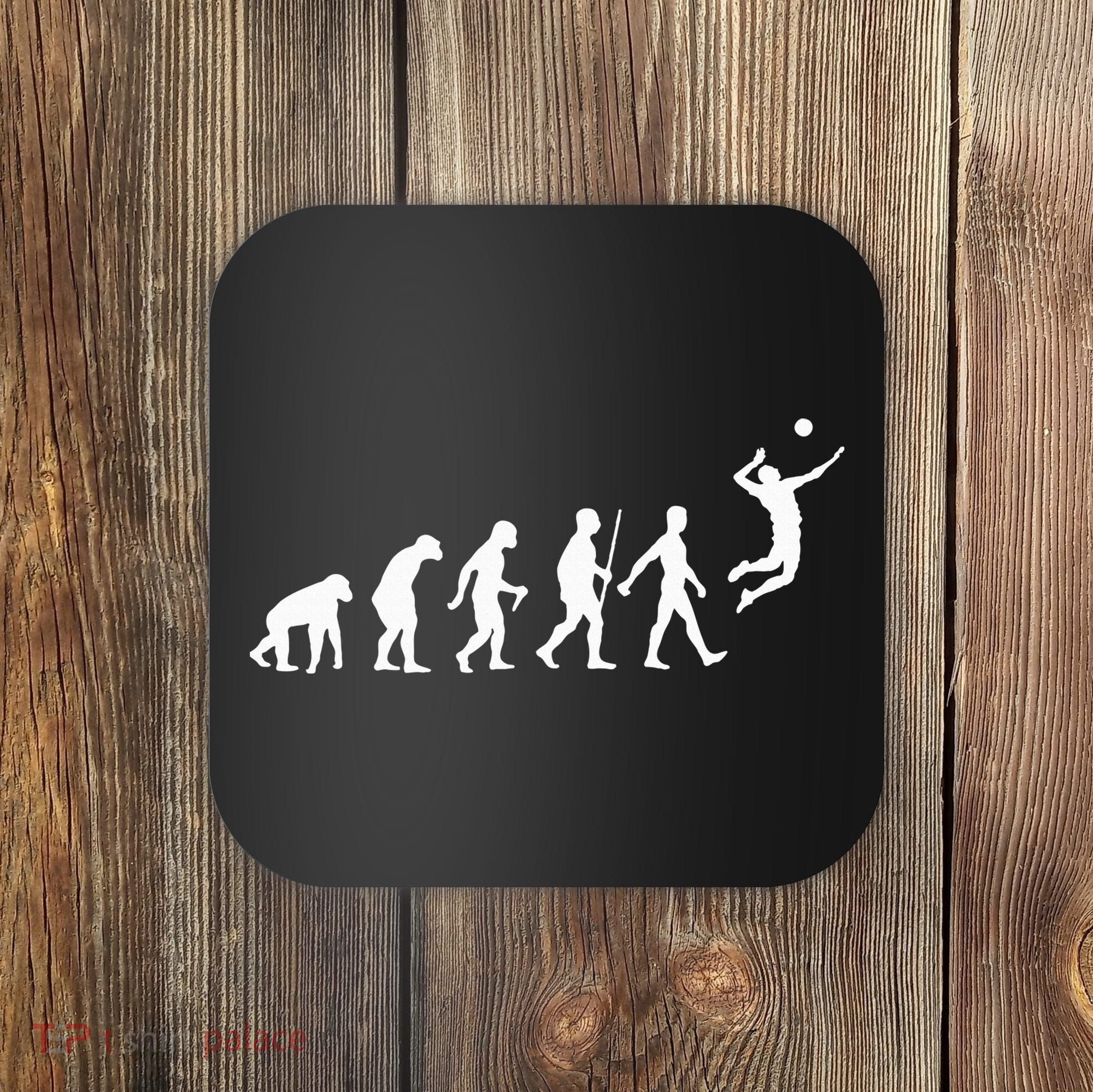 Funny Volleyball Art For Wo Ball Sports  Coaster