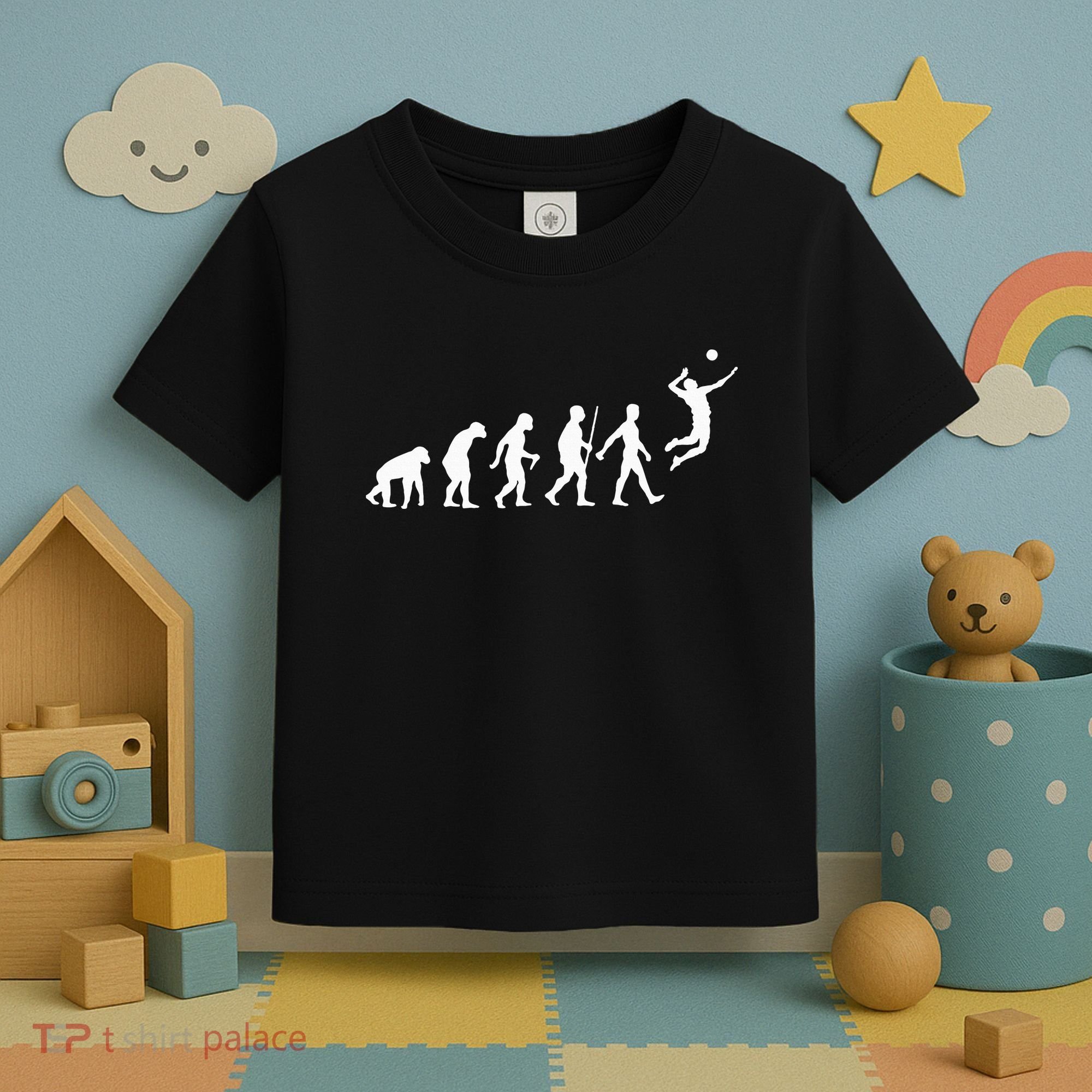 Funny Volleyball Art For Wo Ball Sports  Toddler T-Shirt