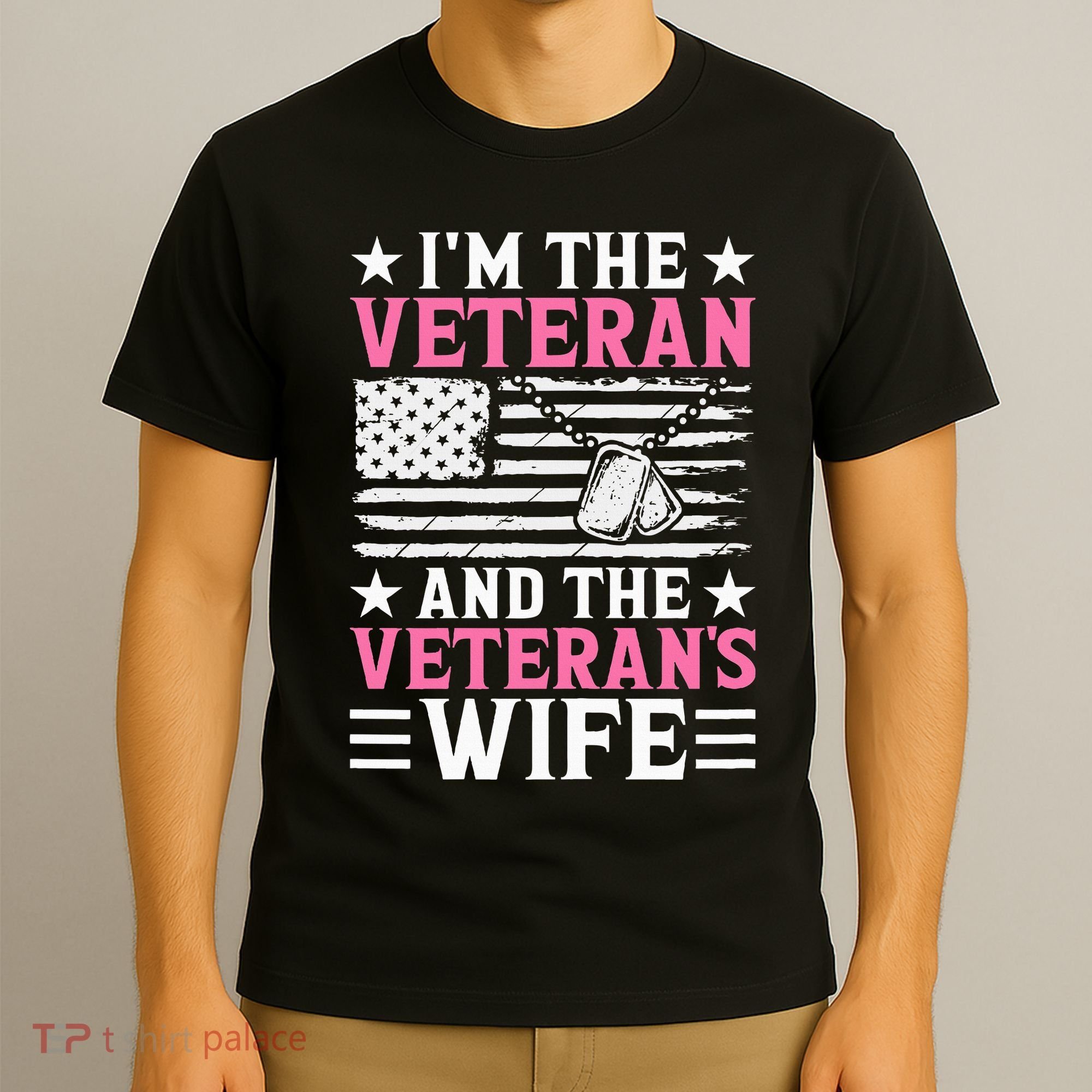 Female Veteran And VeteranS Wife Wo Veteran Mom Grandma T-Shirt