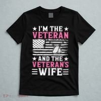 Female Veteran And VeteranS Wife Wo Veteran Mom Grandma T-Shirt thumb 5
