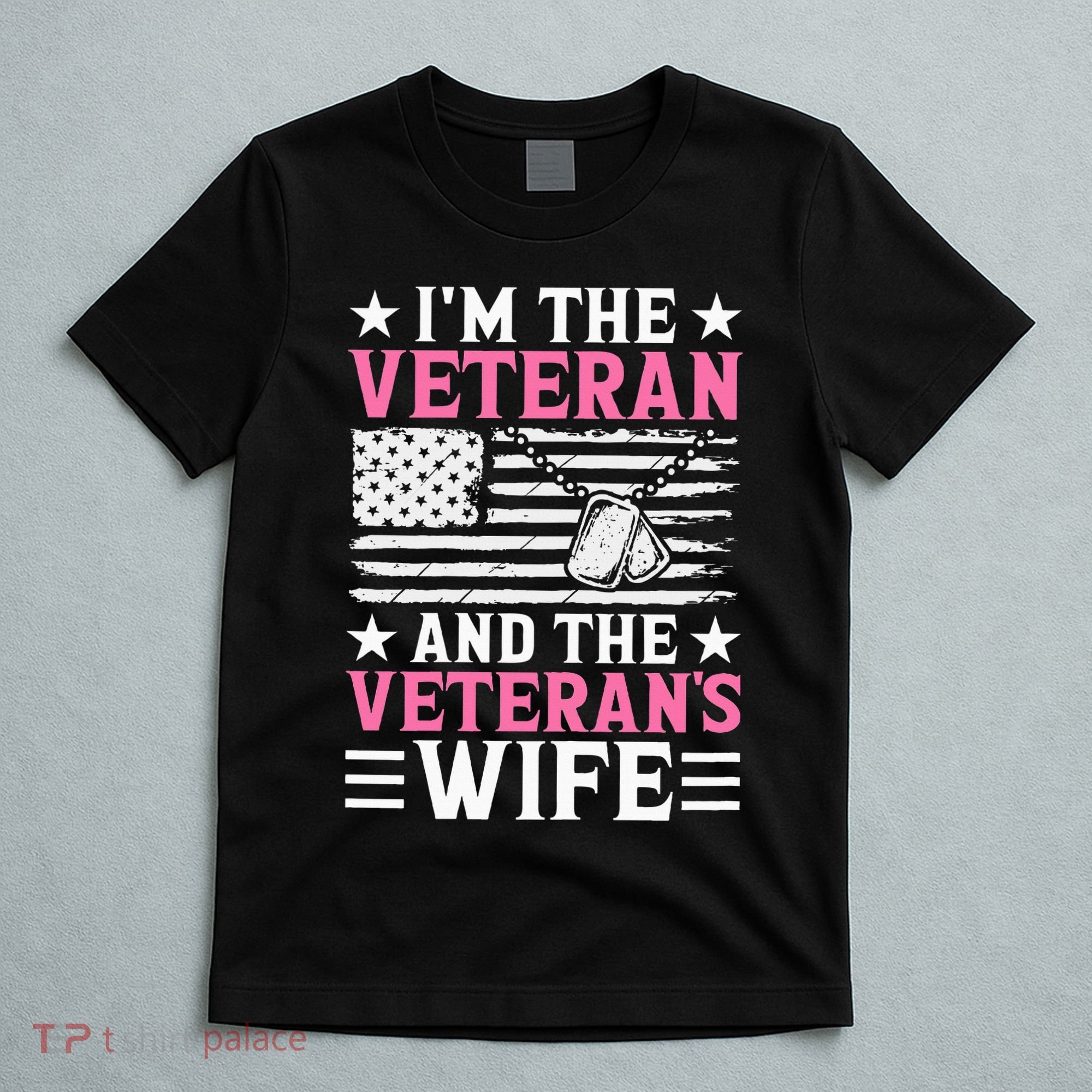 Female Veteran And VeteranS Wife Wo Veteran Mom Grandma T-Shirt