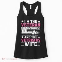 Female Veteran And VeteranS Wife Wo Veteran Mom Grandma Women's Tank Top thumb 0