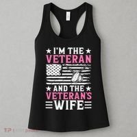 Female Veteran And VeteranS Wife Wo Veteran Mom Grandma Women's Tank Top thumb 3