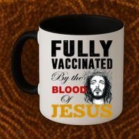 Fully Vaccinated By The Blood Of Jesus Coffee Mug thumb 2
