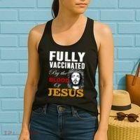 Fully Vaccinated By The Blood Of Jesus Women's Tank Top thumb 2