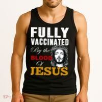 Fully Vaccinated By The Blood Of Jesus Tank Top thumb 3