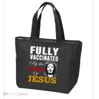 Fully Vaccinated By The Blood Of Jesus Tote Bag thumb 3