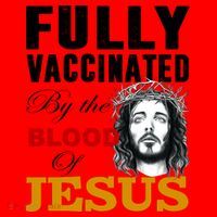 Fully Vaccinated By The Blood Of Jesus Santa Hat thumb 1