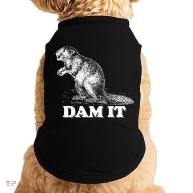 Funny Vintage Beaver Dam It Doggie Tank
