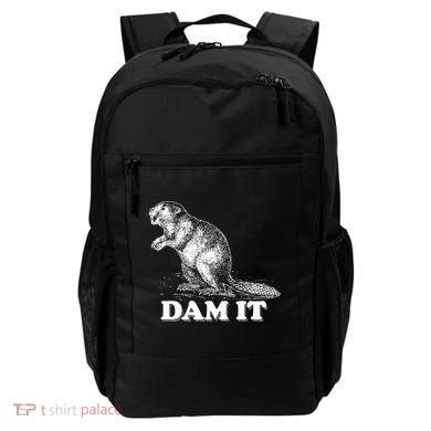 Funny Vintage Beaver Dam It Backpack