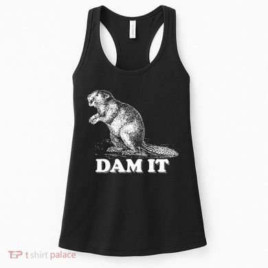 Funny Vintage Beaver Dam It Women's Tank Top
