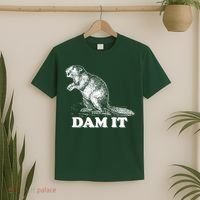 Funny Vintage Beaver Dam It T-Shirt thumb 2
