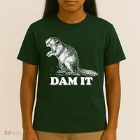Funny Vintage Beaver Dam It T-Shirt thumb 4