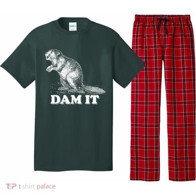 Funny Vintage Beaver Dam It Pajama Set