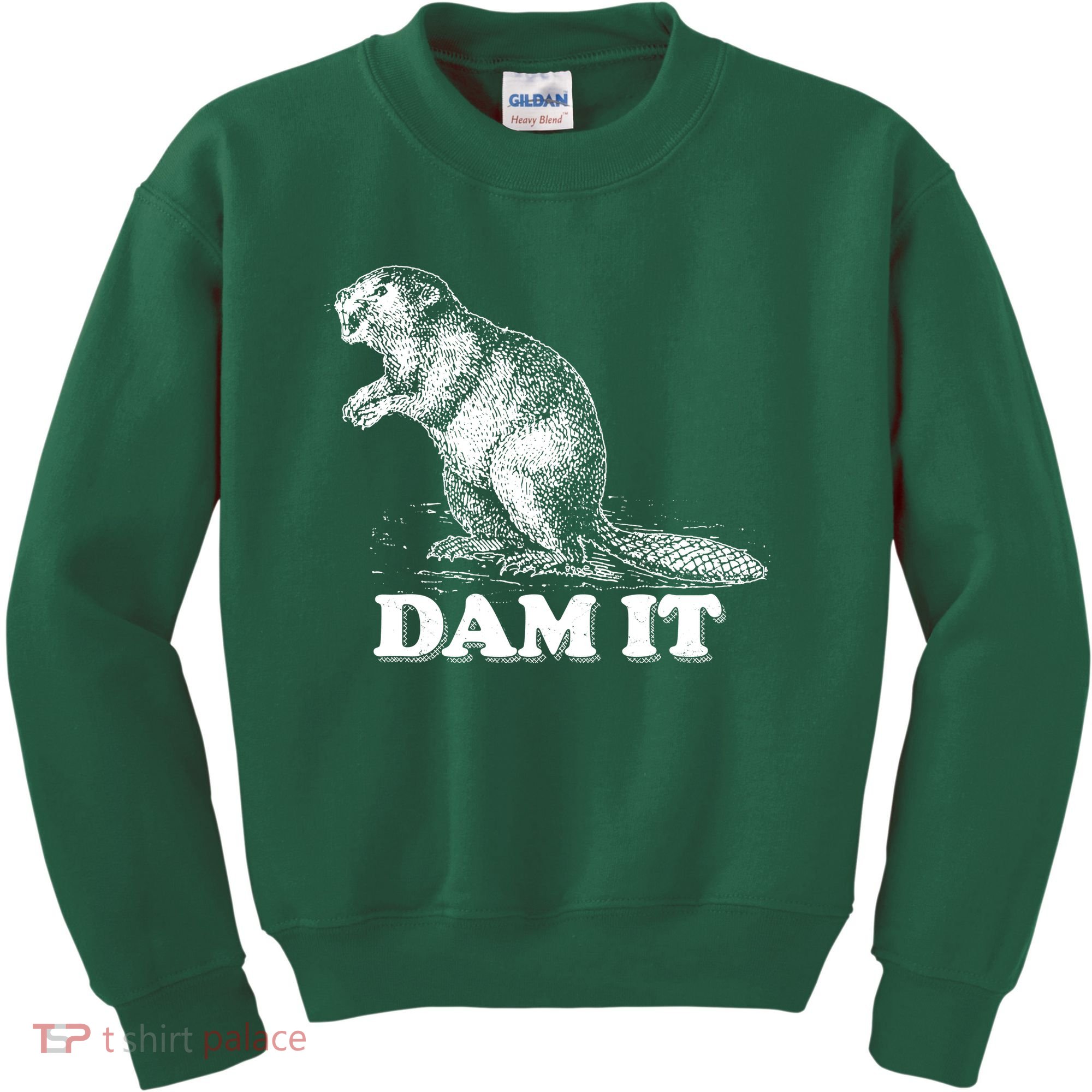 Funny Vintage Beaver Dam It Kids Sweatshirt