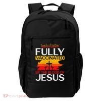 Fully Vaccinated By The Blood Of Jesus Gift For A For Jesus Backpack thumb 0