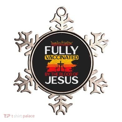 Fully Vaccinated By The Blood Of Jesus Gift For A For Jesus Ornament