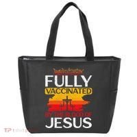 Fully Vaccinated By The Blood Of Jesus Gift For A For Jesus Tote Bag thumb 0