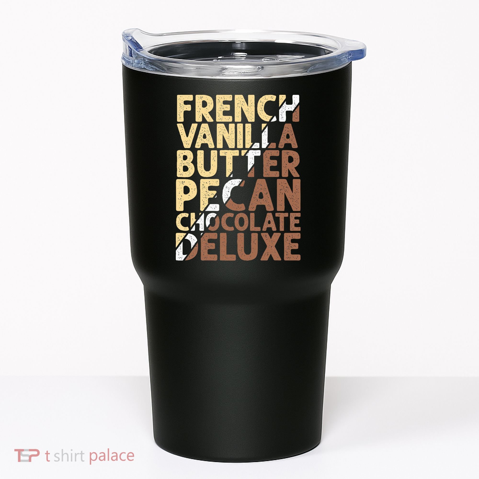 French Vanilla Butter Pecan Chocolate Deluxe Tumbler
